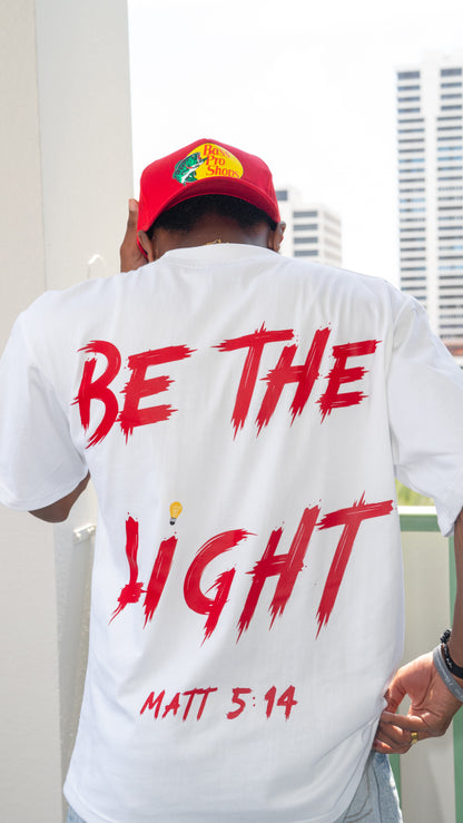 WHITE & RED 'BTL' Tee
