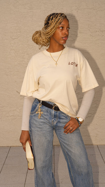 TAN & BROWN 'BTL' TEE