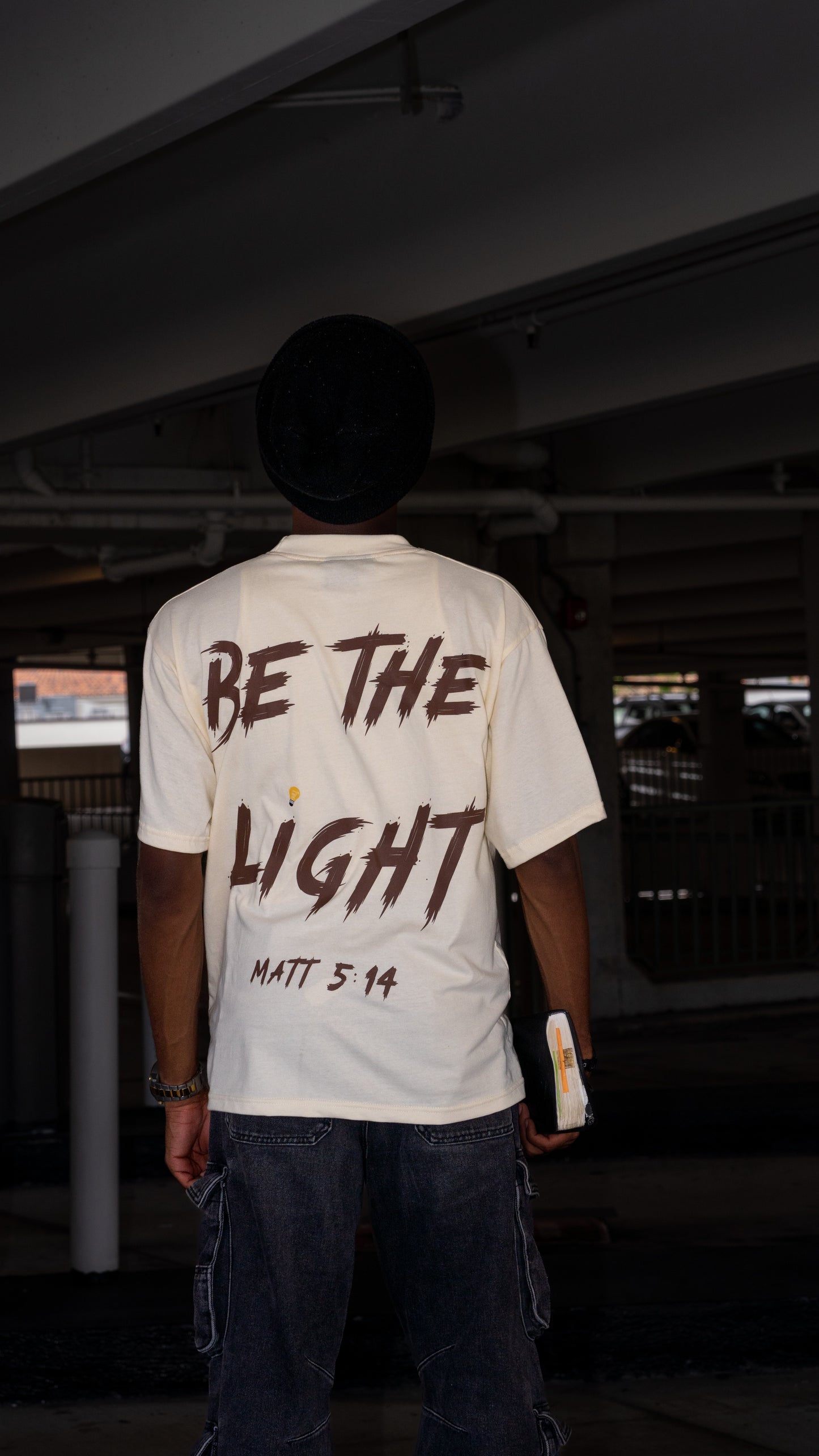 TAN & BROWN 'BTL' TEE