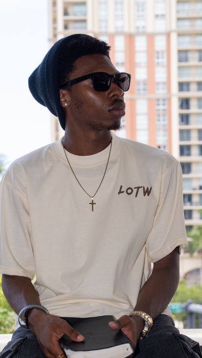 TAN & BROWN 'BTL' TEE