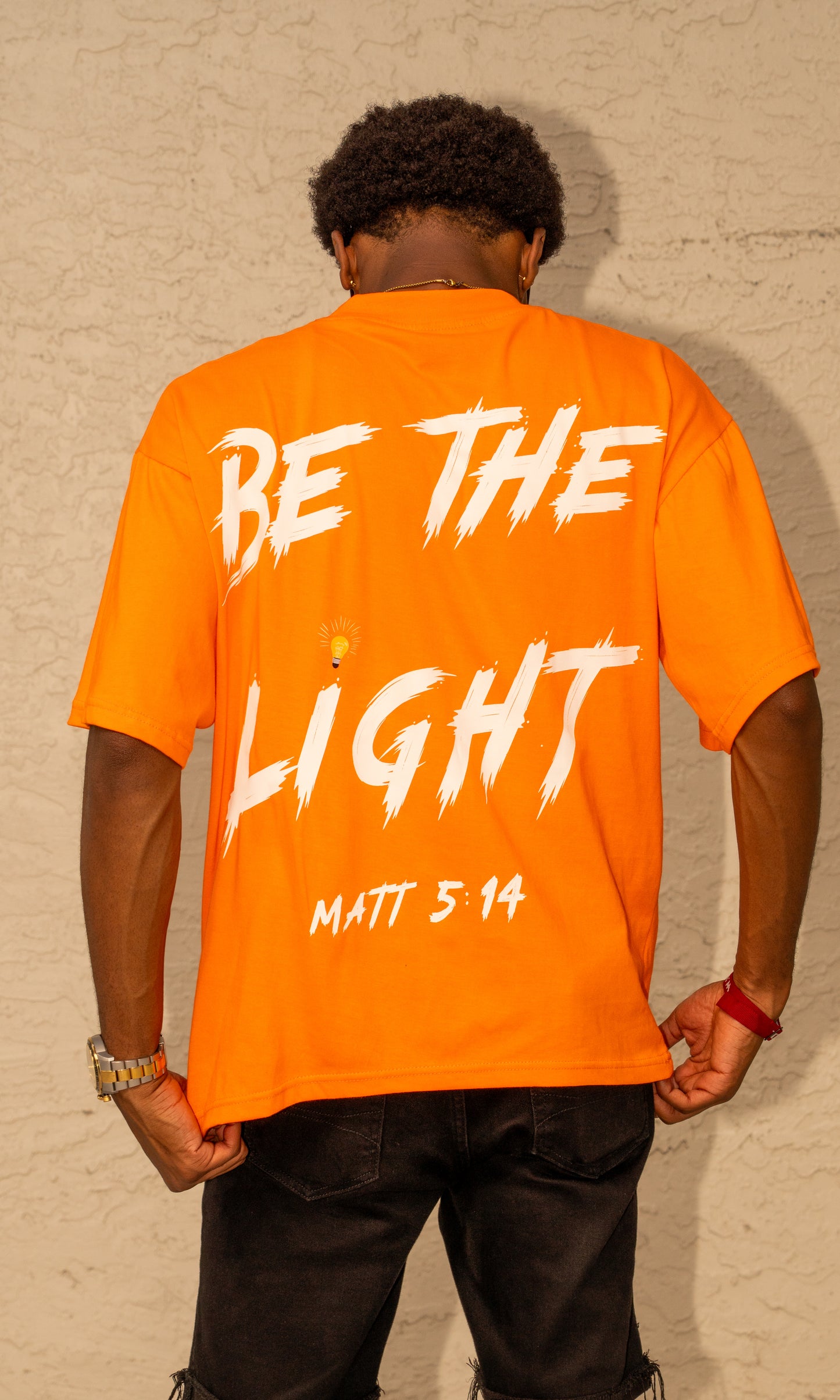 ORANGE & WHITE 'BTL' Tee